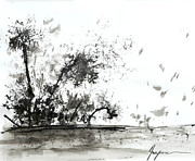Modern Abstract Black Ink Art #1 Painting by Patricia Awapara