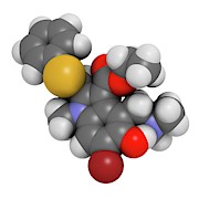 Arbidol Influenza Drug Molecule #2 Photograph by Science Photo Library