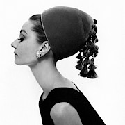 Audrey Hepburn Wearing A Givenchy Hat #1 Photograph by Cecil Beaton
