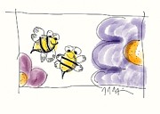 2 Bee Or Not To Bee Drawing by Jason Nicholas