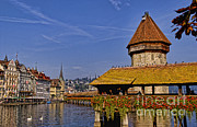 Famous Kapelbrucke Bridge Called Chapel #2 Photograph by Bill Bachmann