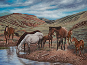 Gathering At Diablo Canyon #2 Painting by Ricardo Chavez-Mendez