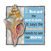 I hear the ocean. Painting by Amy Kirkpatrick