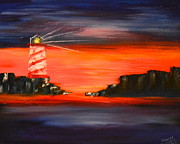Lighthouse Bay #2 Painting by Denise Tomasura