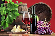 Red Wine Composition #2 Photograph by Valentinrussanov