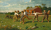 Snap the Whip #12 Painting by Winslow Homer