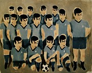 Spock Soccer Team Art Print Painting by Tommervik