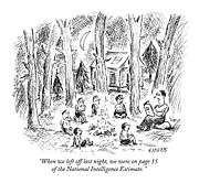 When We Left Off Last Night Drawing by David Sipress