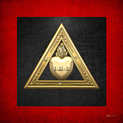 26th Degree Mason - Prince of Mercy or Scottish Trinitarian Masonic Jewel  Digital Art by Serge Averbukh
