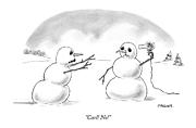 Carl! No! Drawing by Pat Byrnes