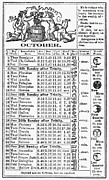 Family Almanac, 1874 #3 Photograph by Granger