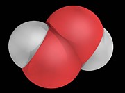 Hydrogen Peroxide Molecule #3 Photograph by Science Photo Library