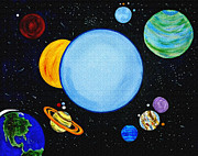 Once In A Blue Moon #3 Painting by Donna Proctor