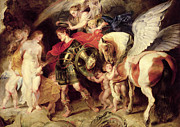 Perseus liberating Andromeda Painting by Peter Paul Rubens