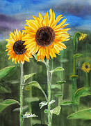 Sunflowers #1 Painting by Irina Sztukowski