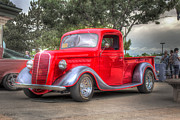 37 Ford Pick Up Red Photograph by Carla E