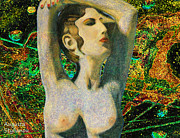 Aphrodite and  Cyprus Map #6 Digital Art by Augusta Stylianou