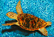 Green Sea Turtle #6 Tapestry - Textile by Daniel Jean-Baptiste