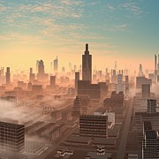 Alien City #5 Photograph by Science Photo Library