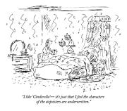 I Like 'cinderella' -  It's Just That I Feel Drawing by Barbara Smaller