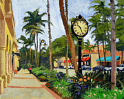 5th Avenue Naples Florida Painting by Christine Hopkins