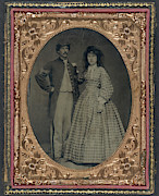 Civil War Couple, C1863 #7 Painting by Granger