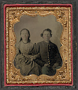 Civil War Couple, C1863 #8 Painting by Granger