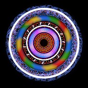 Multicoloured Light Trails #8 Photograph by Science Photo Library