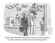 That's What I Hate About This City. You Roast Drawing by Joe Dator