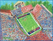 A Big Win in Oxford Ole Miss Alabama Game Painting by Tay Morgan