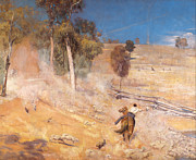 A break away Painting by Tom Roberts A break away Painting by Tom Roberts