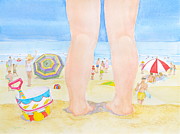 A Child Remembers the Beach Painting by Michele Myers