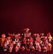 A Collection Of Toy Robots Photograph by Science Photo Library