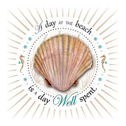 A day at the beach is a day well spent Painting by Amy Kirkpatrick