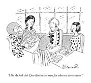 A Group Of Women Sitting Together Drawing by Victoria Roberts