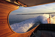 A Hinckley Picnic Boat Cuts Photograph by David McLain A Hinckley Picnic Boat Cuts Photograph by David McLain