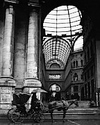 A Horse And Cart By The Galleria Umberto Photograph by Robert Randall