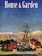 A House And Garden Cover Of A Model Ship Photograph by Louis Bouche