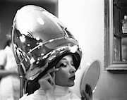 A Model In A Beauty Salon Photograph by Constantin Joffe