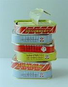 A Stack Of Cans Of Sardines Photograph by Romulo Yanes