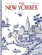 New Yorker July 23, 1990 Painting by Pamela Paparone