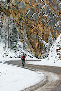 A Woman Riding Her Bike In The Winter Photograph by Kennan Harvey A Woman Riding Her Bike In The Winter Photograph by Kennan Harvey