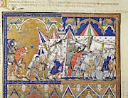Abraham Rescues Lot Drawing by Granger