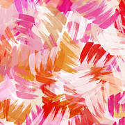Abstract Paint Pattern Mixed Media by Christina Rollo