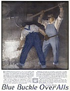 Ad Overalls, 1918 Painting by Granger