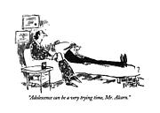 Adolescence Can Be A Very Trying Time Drawing by Robert Weber