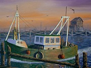 After the Catch Painting by Ray Nutaitis