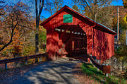 Afternoon Sun On Covered Bridge Photograph by Jeff Folger