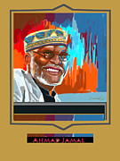 Ahmad Jamal Pianist Poster Painting by Suzanne Giuriati Cerny