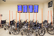 Airport Wheelchairs Photograph by Science Photo Library
